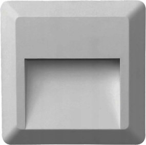 Aca Lighting Led kültéri fali lámpa, négyzet alakú, szürke 230V IP65 1,5W 300