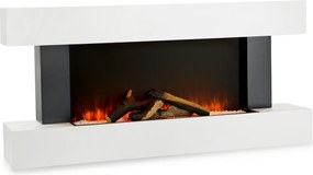 Klarstein Studio Light & Fire 1, elektromos kandalló, 1000/2000 W, MDF, távirányító, fehér