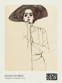 Reprodukció Portrait of a Woman (1910), Egon Schiele