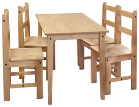 Asztal + 4 szék CORONA 2 viasz 161611