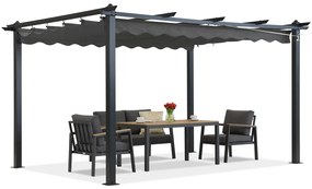 Kerti pavilon Barbados 3x4 m antracit Garden Point