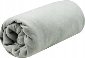 Jersey lepedő 200×220 cm gumis pamut szürke puha