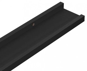 2 db fekete MDF szegélypolc képkeretekhez 60 x 9 x 3 cm