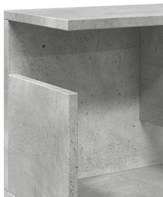 betonszürke szerelt fa faliszekrény 100 x 20 x 30 cm