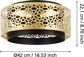 Eglo SANDBACH 43979 Süllyesztett mennyezeti lámpa 1x40W/E27 IP20