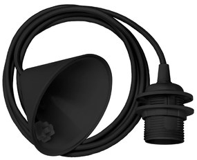 Lámpabúra függeszték Cord Set black Ø 11cm  L 2,1 m - UMAGE