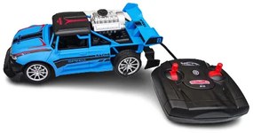 RC Távirányítós autó füst + fény effektekkel (kék szín) Legjobb Ajándék gyereknek