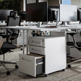 ATE fém irodai tároló 390 x 600 x 500 mm, szürke