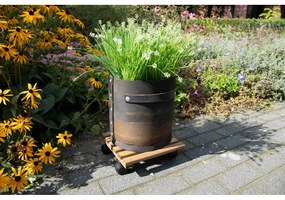 Fa gurulós virágállvány (magasság 8 cm) Indoor &amp; Outdoor – Esschert Design
