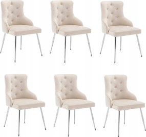 Étkező székek, kárpitozott székek, fém lábakon álló székek 6db