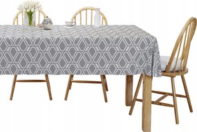 Abrosz Asztalra 140x320 Szürke Mintás Geometria 3922A