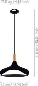 Eglo SABINAR 900163 Függőlámpa 1x40W/E27 IP20