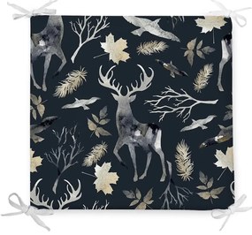 Wild Forest karácsonyi pamutkeverék székpárna, 42 x 42 cm - Minimalist Cushion Covers