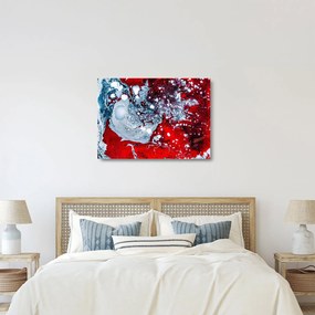 Absztrakt kép (üvegen) (70x50 cm)