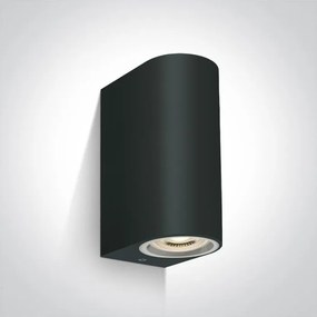 ONE LIGHT 67142G-B OUTDOOR CYLINDERS Modern Kültéri Fali Lámpa Fekete GU10 IP44