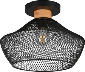 Fekete mennyezeti lámpa fém búrával ø 35 cm Valeria – Reality