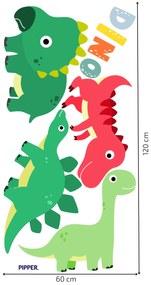 PIPPER. Textil falmatrica "Baby dinoszauruszok 2"