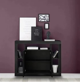 RIMINI komód, kétajtós – fekete kőris