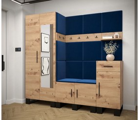 Előszobabútor Amanda 13 (artisan tölgy + kék). 1085970