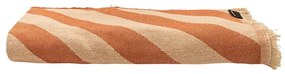 Téglavörös-bézs ágytakaró franciaágyra 240x240 cm Terracota Lines – Really Nice Things