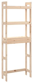 Tömör fenyőfa fürdőszoba állvány 63x26x171 cm
