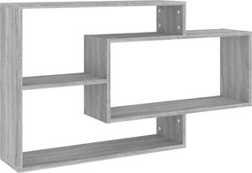 vidaXL szürke sonoma színű szerelt fa fali polc 104 x 20 x 58,5 cm