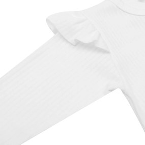 Baba pamut kezeslábas New Baby Practical fehér lány, vel. 80 (9-12 h)