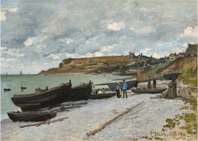 Üveg kép - Claude Monet, Sainte Adresse, reprodukciók (70x50 cm)