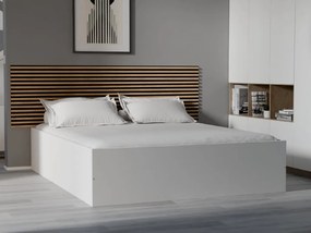 BELLA ágy 160x200 cm, fehér Ágyrács: Léces ágyrács, Matrac: Deluxe 10 cm matrac
