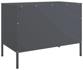 2 db antracitszürke acél TV-szekrény 68 x 39 x 50,5 cm