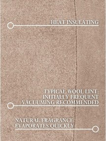 Bézs kézi szövésű gyapjúkeverék szőnyeg 125x200 cm Kari Organic – Villeroy&amp;Boch