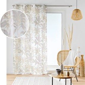 Bézs-aranyszínű fényáteresztő függöny 135x240 cm Vayana – douceur d'intérieur