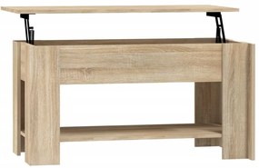 Sonoma tölgy színű szerelt fa dohányzóasztal 101 x 49 x 52 cm