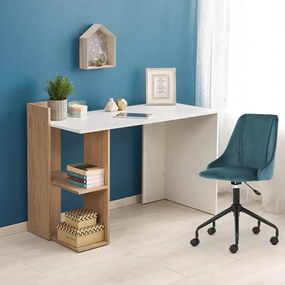 Polcos íróasztal 120x52x87,5cm barna FUR1231-2