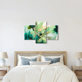 Kép - Zöld absztrakció (90x60 cm)