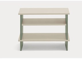 Zöld-krémszínű éjjeliszekrény Inari – Teulat