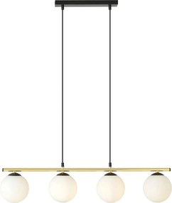 Emibig modern függeszték alora fehér fekete arany emi1254/4