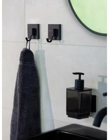 WENKO 71448800 - VACUUM-LOC QUADRO ED kampó, 6x7 cm, fekete