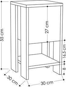 Ema Carrara Marble éjjeliszekrény