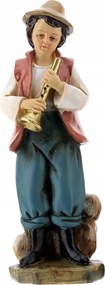 Betlehem dekorációs figura "Fiú fuvolával"- 15cm magas figurákhoz