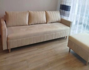 Skandináv Kanapé Frida Bonell Tároló Velúr Automata DL