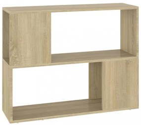 sonoma-tölgyszínű szerelt fa TV-szekrény 80 x 24 x 63 cm