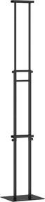 vidaXL Kiállító Állvány Fekete 30 x 23,5 x 210 cm Acél