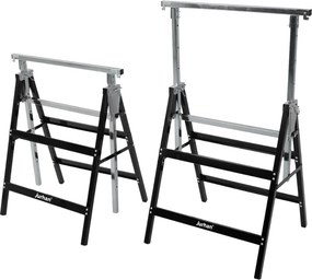 DANNY teleszkópos állvány, 2 darabos készlet, max. 200kg, 60x56x81-130cm, ezüst/fekete Jurhan