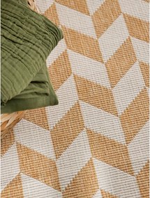 Okkersárga-krémszínű kültéri-beltéri futószőnyeg 80x200 cm Haringey Terrick – Ted Baker