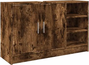 vidaXL füstös tölgy színű szerelt fa mosdószekrény 90 x 29 x 55 cm