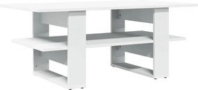 vidaXL fehér szerelt fa dohányzóasztal 102 x 55 x 42 cm