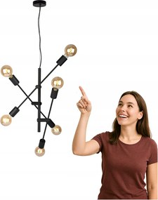 Függőlámpa Ferreia PND-5986-6-BL Italux