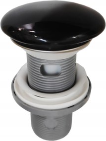 Rapid Klikk-klakk Fekete Kerámia Túlfolyós Mosdókhoz 15063