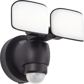 ENDON 75272 SENTINEL Fali Lámpa Mozgásérzékelővel Matt Fekete LED IP44